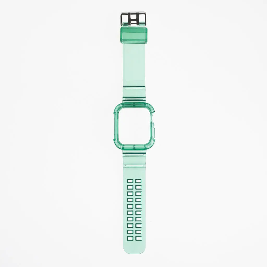 Accesorio Generico Pulsera Con Bumper Rugged Apple Watch 42 Mm Color Verde DIGITALSHOP