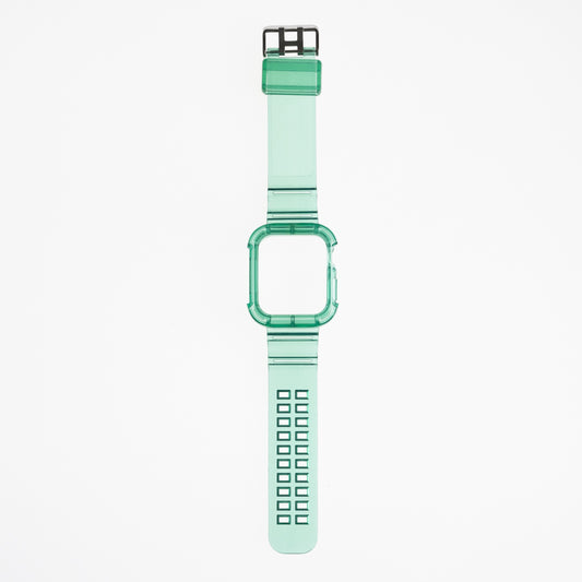 Accesorio generico pulsera con bumper rugged apple watch 42 mm color verde