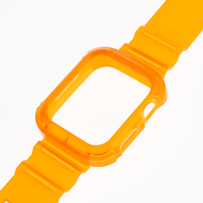 Accesorio generico pulsera con bumper rugged apple watch 42 mm color naranja