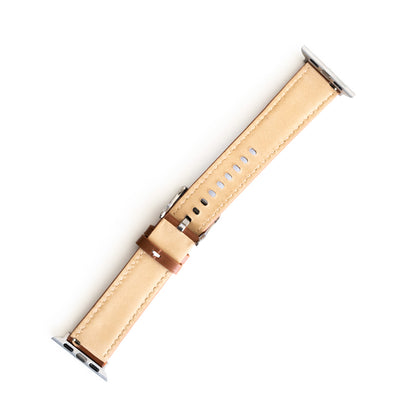 Accesorio generico pulsera de cuero apple watch 38 mm color cafe claro