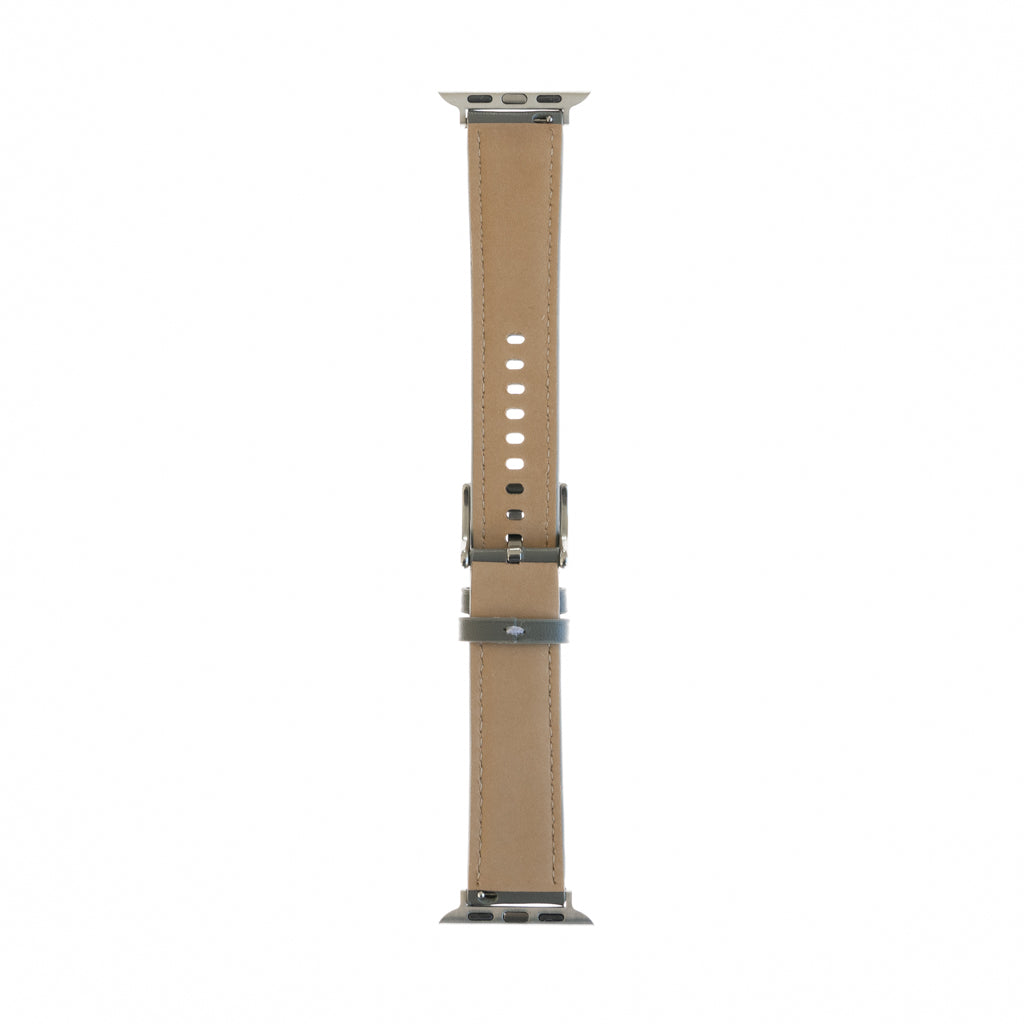 Pulseras generico tipo cuero gris 41 mm