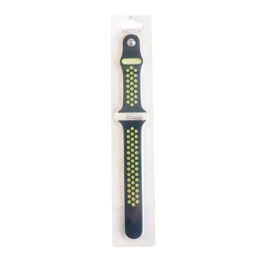 Accesorio el rey pulsera tipo nike apple watch 38 / 40 / 41 mm color verde neon / negro DIGITALSHOP