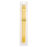 Accesorio El Rey Pulsera Tipo Nike Apple Watch 38 / 40 / 41 Mm Color Amarillo / Blanco