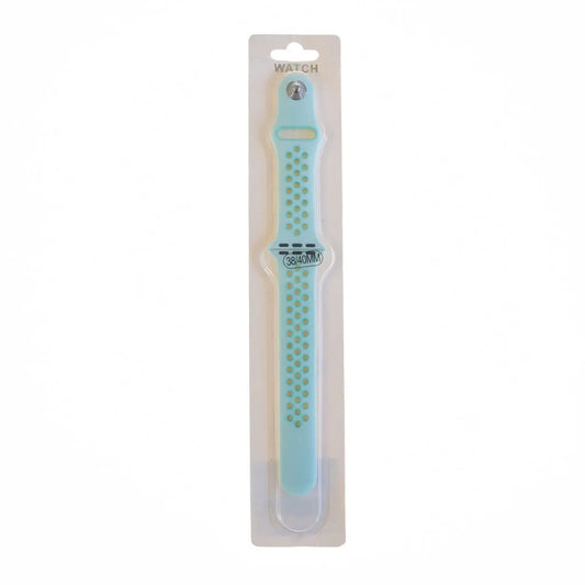 Accesorio El Rey Pulsera Tipo Nike Apple Watch 38 / 40 / 41 Mm Color Menta / Azul DIGITALSHOP