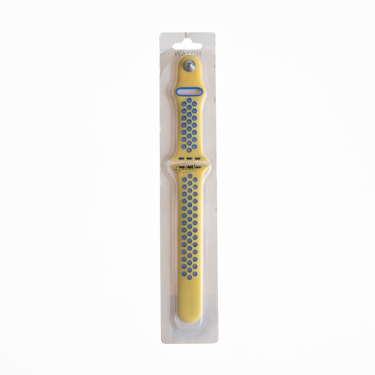 Accesorio el rey pulsera tipo nike apple watch 38 / 40 / 41 mm color amarillo / azul