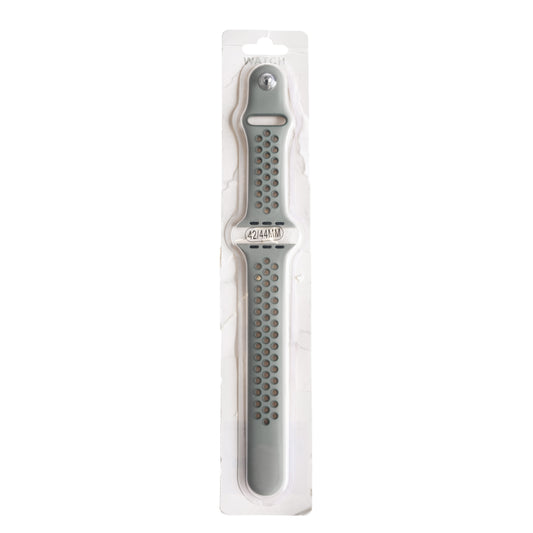 Accesorio el rey pulsera tipo nike apple watch 38 / 40 / 41 mm color gris ceniza / gris claro