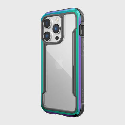 xdoria raptic shield protective case apple iphone 14 pro iridescent color