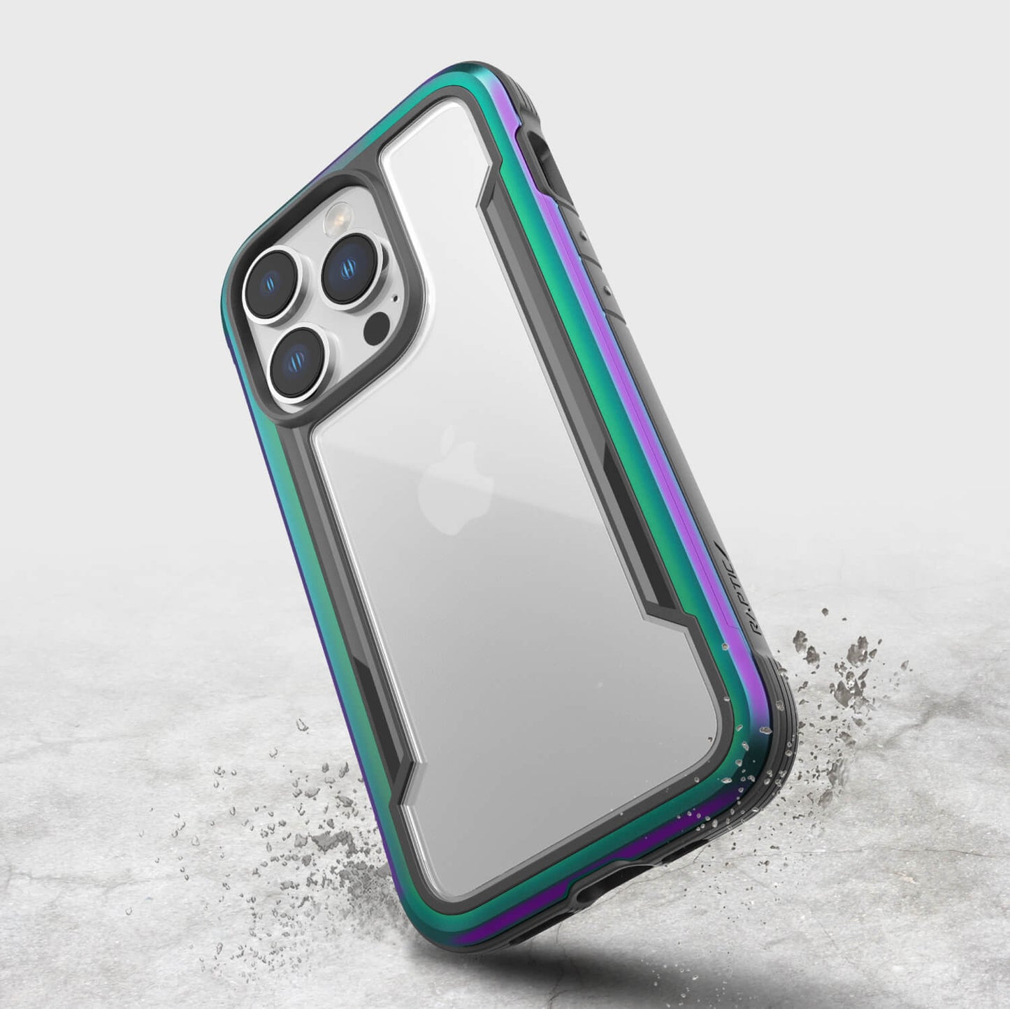 xdoria raptic shield protective case apple iphone 14 pro iridescent color