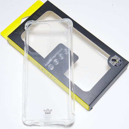 Estuche proteccion el rey hard case reforzado samsung s20 ultra color transparente
