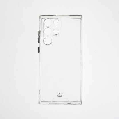transparent case the king with buttons samsung s22 ultra color gray / transparent