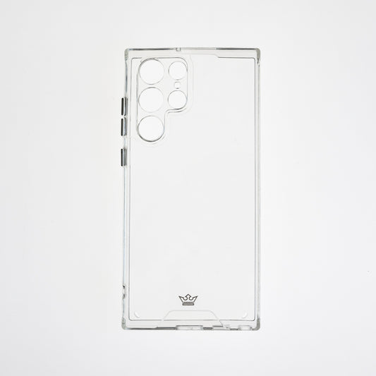 Estuche transparente el rey con botones samsung s22 ultra color gris / transparente