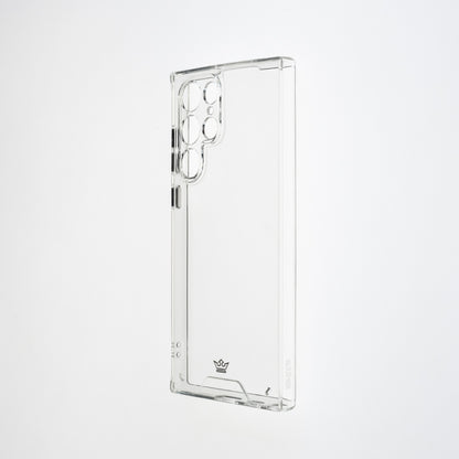 transparent case the king with buttons samsung s22 ultra color gray / transparent