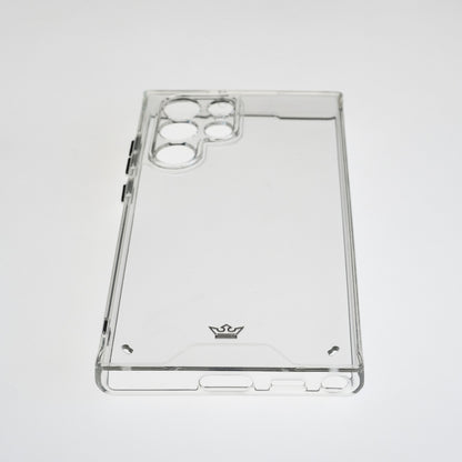 transparent case the king with buttons samsung s22 ultra color gray / transparent