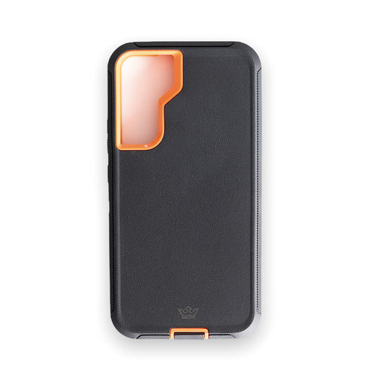 protective cases king defender samsung s22 plus black / orange color