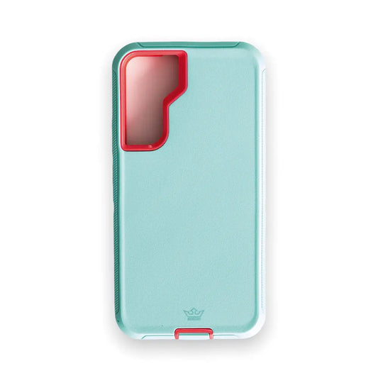 estuche proteccion el rey defender samsung s22 plus color turquesa / rosado DIGITALSHOP