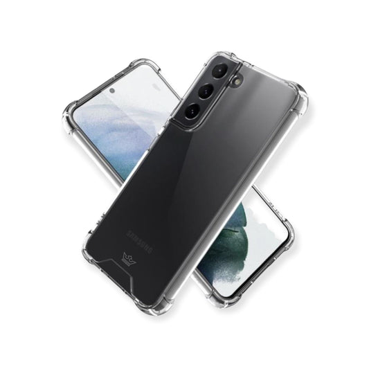 Protective case the king hard case reinforced samsung s22 plus transparent color