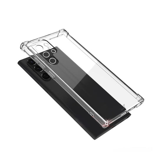 Estuche proteccion el rey hard case reforzado samsung s22 ultra color transparente