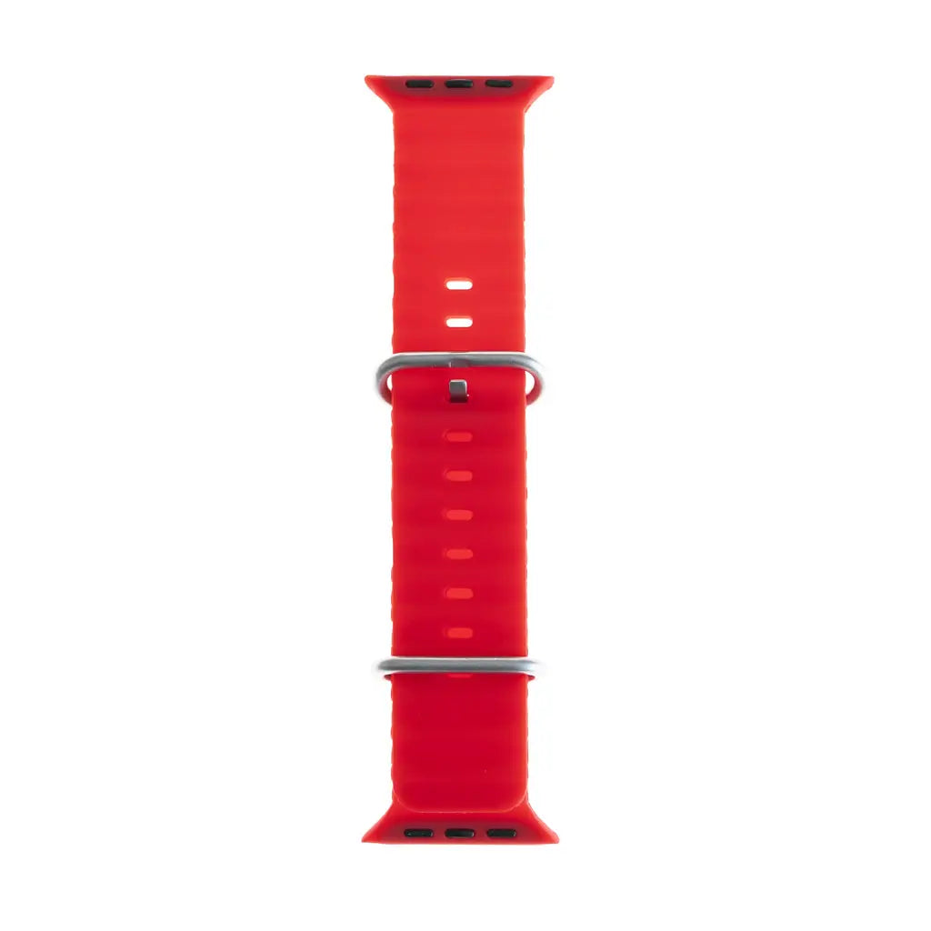 Accesorio el rey pulsera silicon ocean 42 / 44 / 49 mm rojo