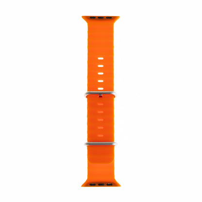 Accesorio El Rey Pulsera Silicon Ocean 38 / 40 / 41 Mm Naranja