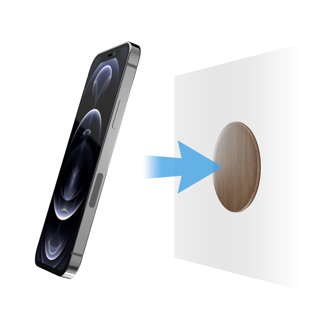 Estuche switcheasy magsafe magpoka magnetic wall mount / wood