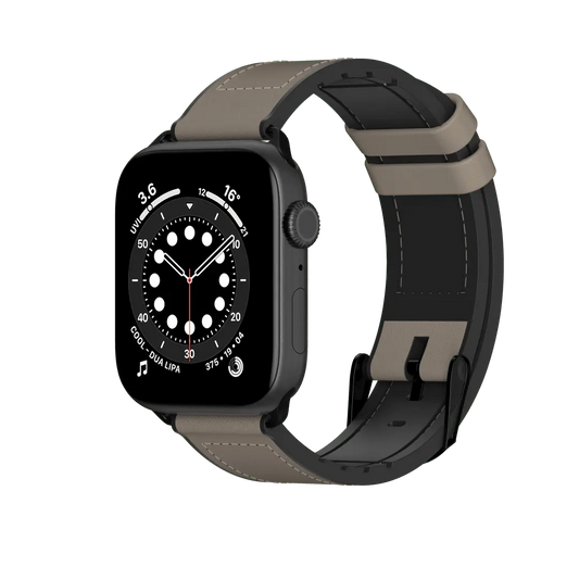 Accesorio switcheasy pulsera hybrid silicon cuero apple watch 38 / 40 / 41 mm color gris DIGITALSHOP