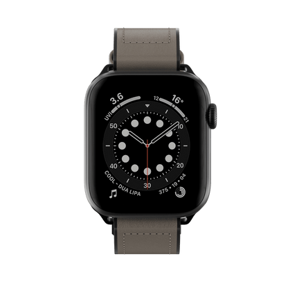 Accesorio switcheasy pulsera hybrid silicon cuero apple watch 38 / 40 / 41 mm color gris