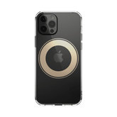 estuches magsafe switcheasy magsafe magcrush protective case apple iphone 12 pro max color transparente / dorado