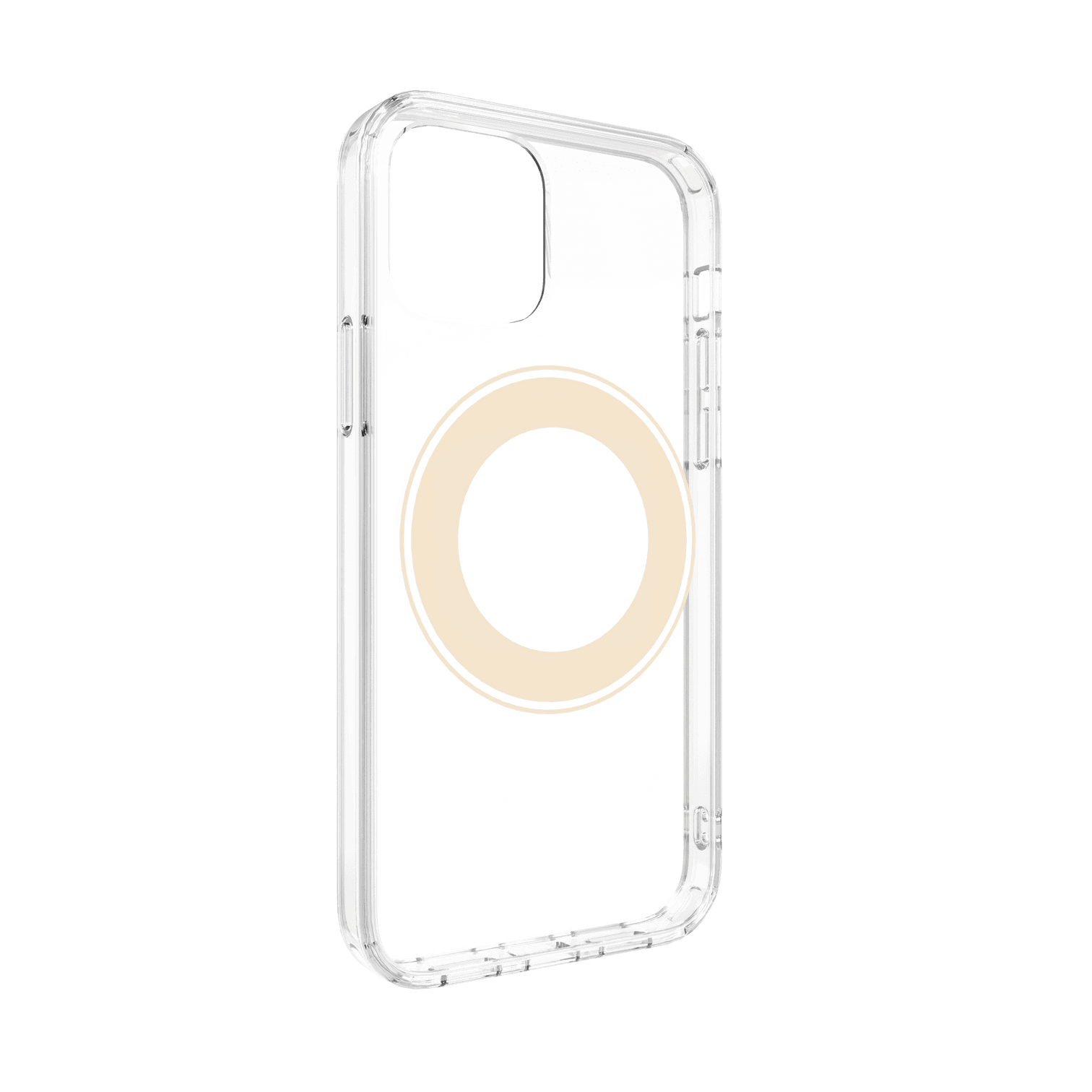 estuches magsafe switcheasy magsafe magcrush protective case apple iphone 12 pro max color transparente / dorado