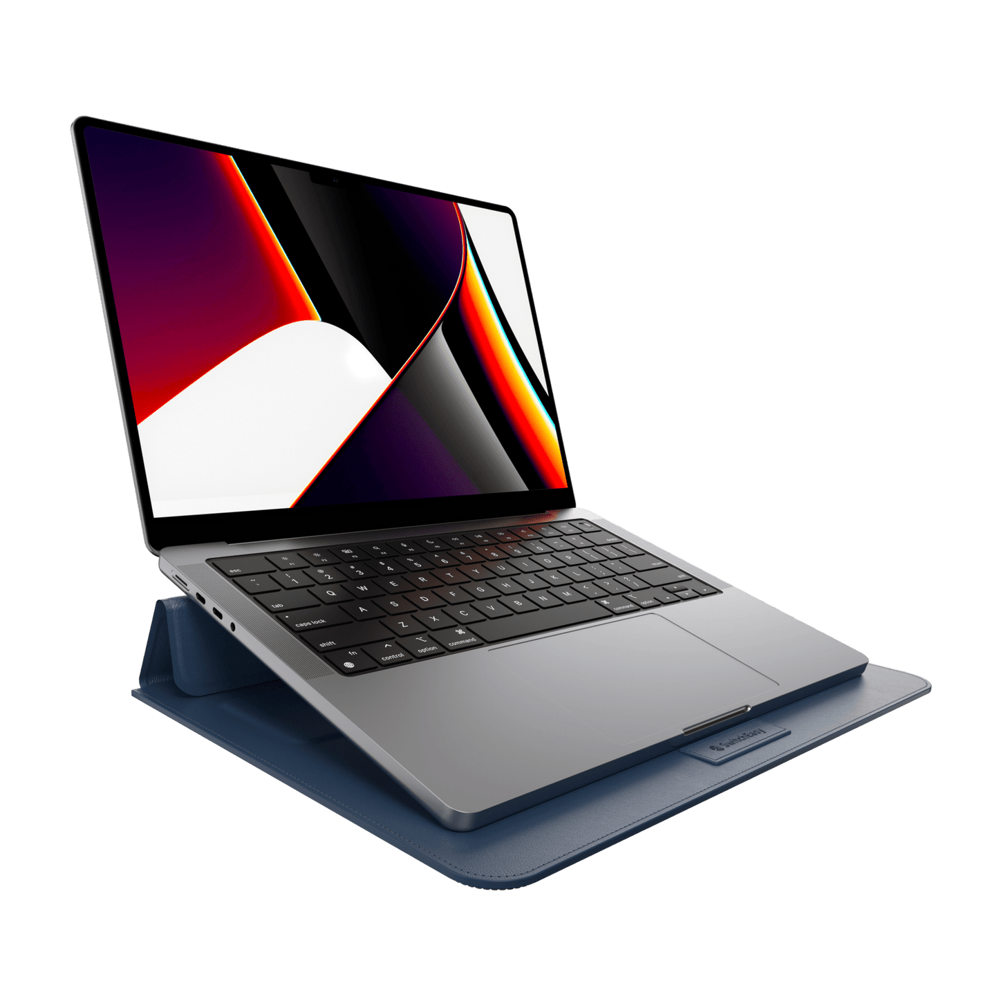 Estuche clasico switcheasy stand easy leather macbook sleeve apple macbook pro 15 ,  macbookpro 16 color azul oscuro