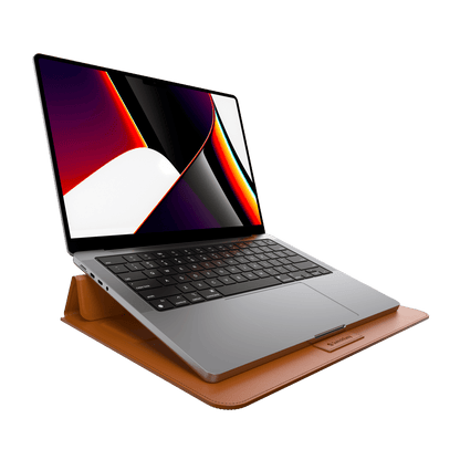 Estuche clasico switcheasy stand easy leather macbook sleeve apple macbook pro 15 ,  apple macbook pro 16 color cafe