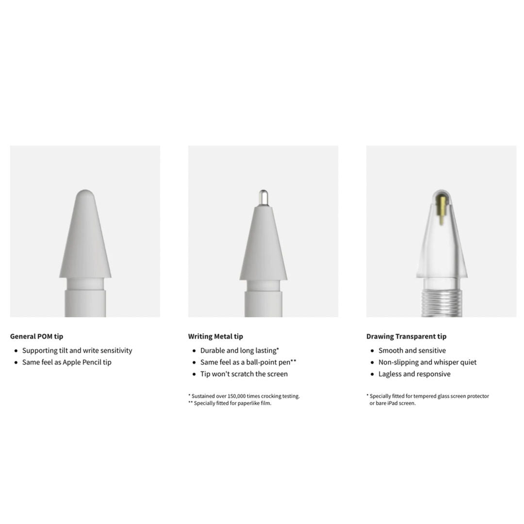 Accesorio switcheasy apple pencil 4 puntaproposito general color blanco