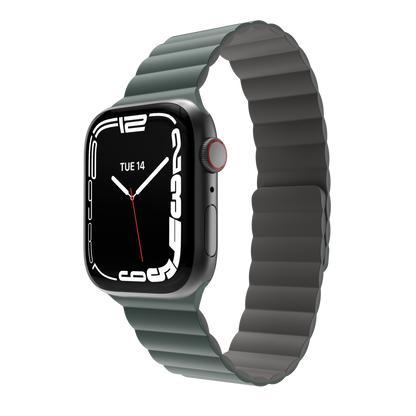 Accesorio mageasy pulsera silicone magnetic apple watch 38 / 40 / 41 mm verde pino