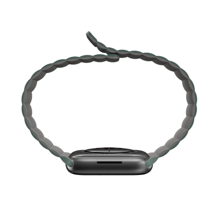 Accesorio mageasy pulsera silicone magnetic apple watch 38 / 40 / 41 mm verde pino