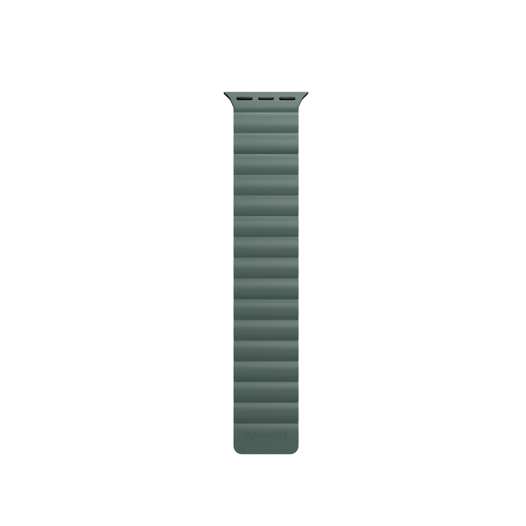 Accesorio mageasy pulsera silicone magnetic apple watch 38 / 40 / 41 mm verde pino