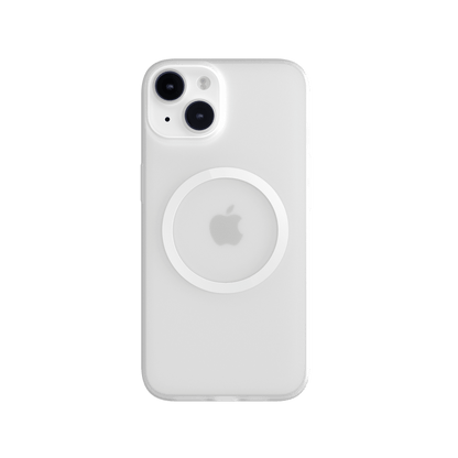 Estuche transparente switcheasy slim gravity m ultra magnetic 2022 apple iphone 14 plus color blanco / transparente