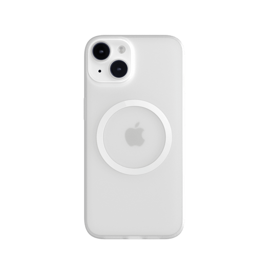 Estuche transparente switcheasy slim gravity m ultra magnetic 2022 apple iphone 14 plus color blanco / transparente