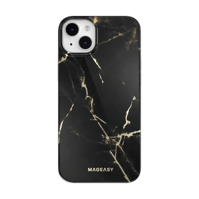 Estuches Clasico Switcheasy Marble Apple Iphone 14 Plus Color Negro