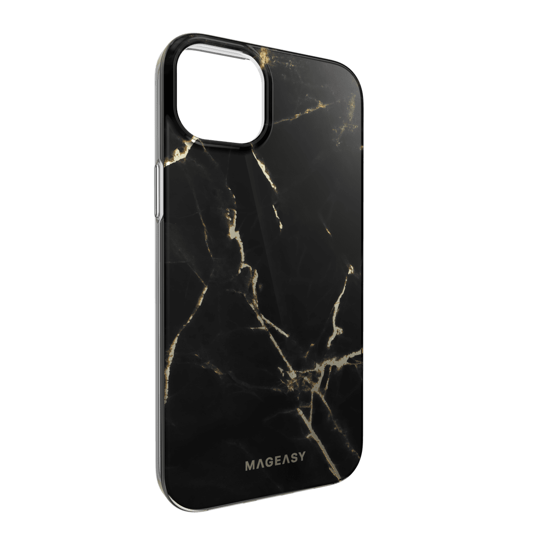 Estuches Clasico Switcheasy Marble Apple Iphone 14 Plus Color Negro