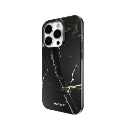 Classic Switcheasy Marble Apple Iphone 14 Pro Cases Black Color