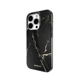 Estuches Clasico Switcheasy Marble Apple Iphone 14 Pro Color Negro