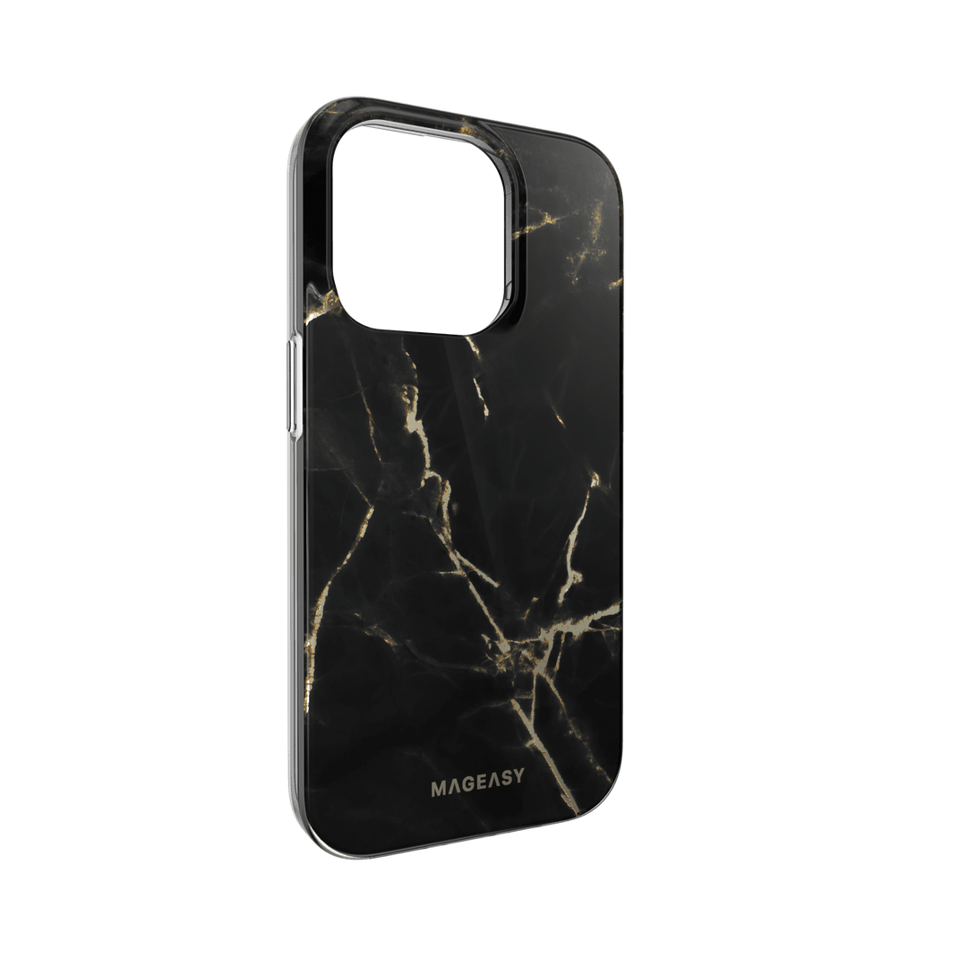 Classic Switcheasy Marble Apple Iphone 14 Pro Cases Black Color