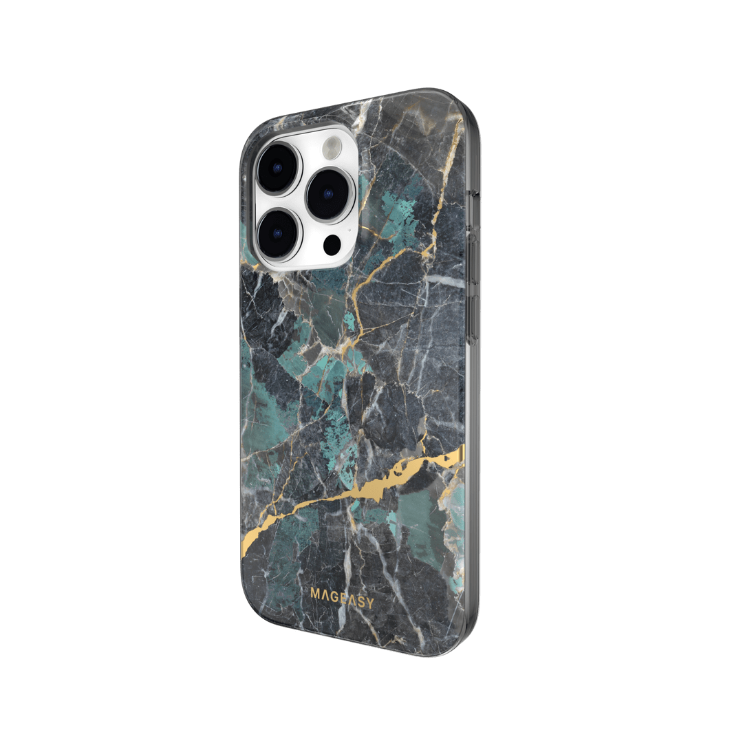 estuches clasico switcheasy marble apple iphone 14 pro color azul