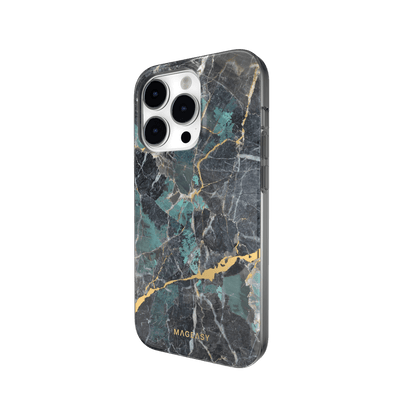 Estuche clasico switcheasy marble apple iphone 14 pro color azul