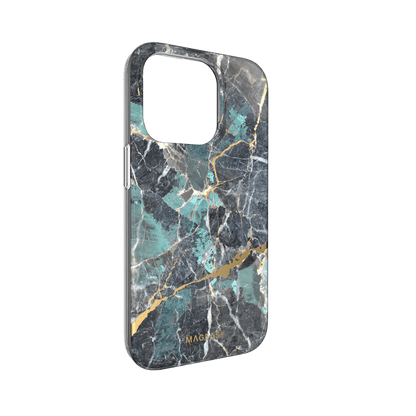 Estuche clasico switcheasy marble apple iphone 14 pro color azul