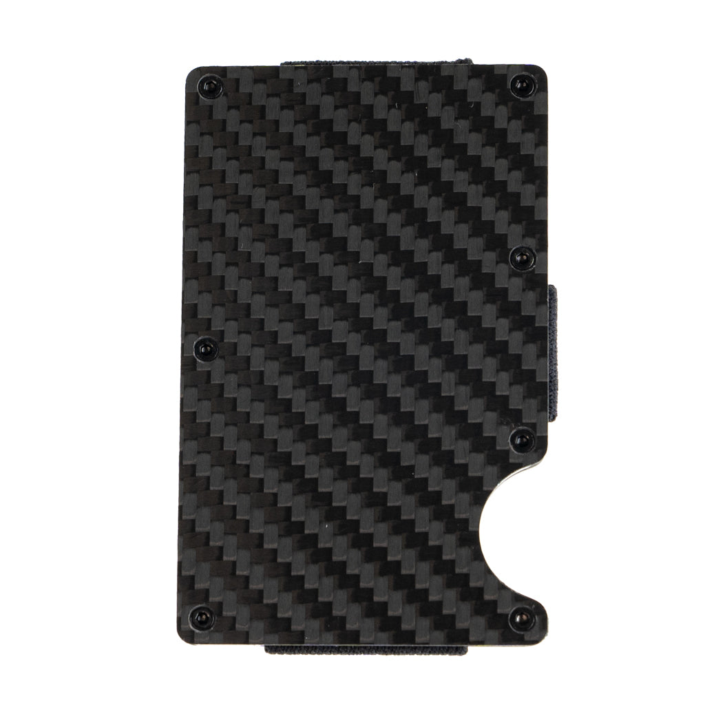 Accesorio el rey wallet con clip para 10 a 25 tarjetas de fibra carbon