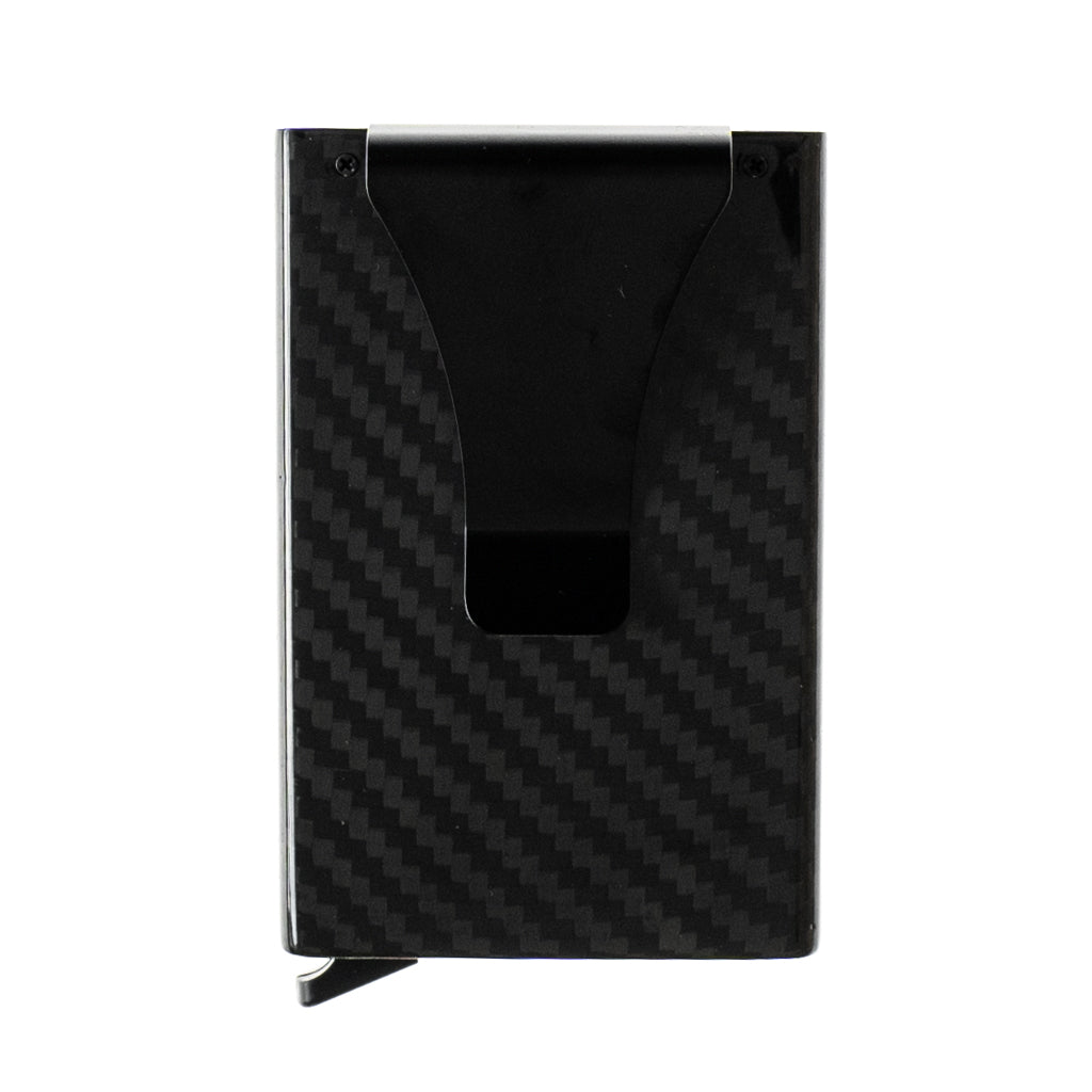 Accesorio el rey wallet con clip 4 a 5 tarjetas fibra carbon