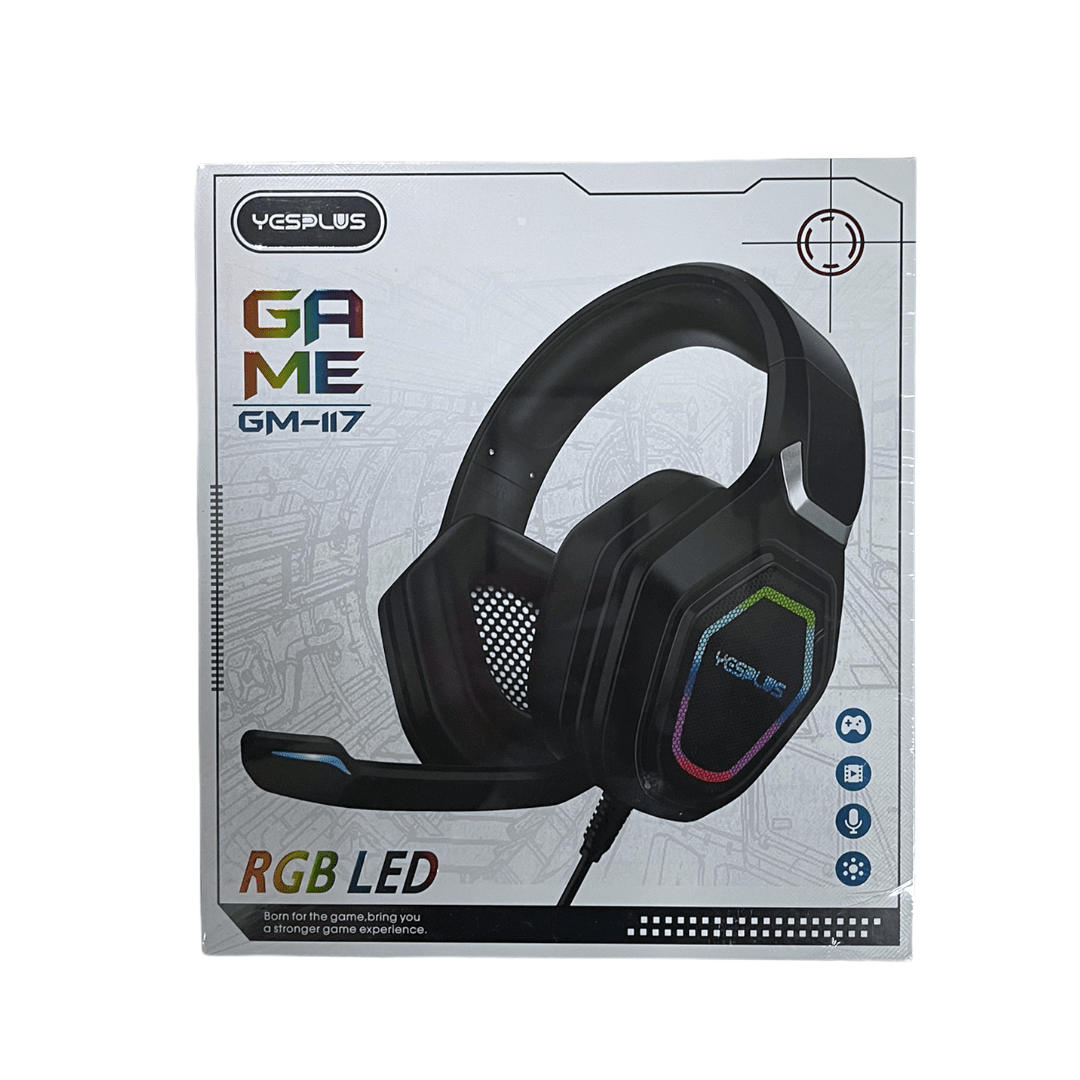 Audifonos yesplus gaming plug 3.5 mm headset light