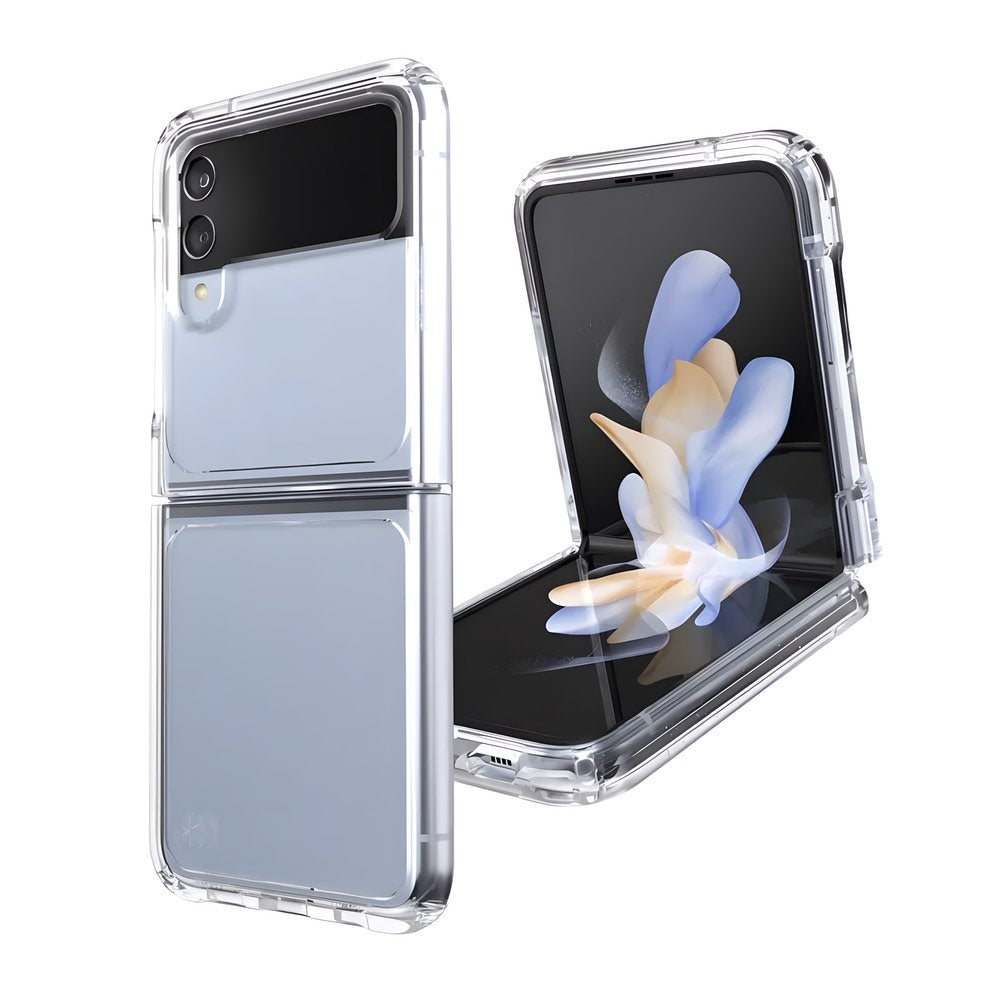 Protective case the king hard case samsung flip 4 transparent color