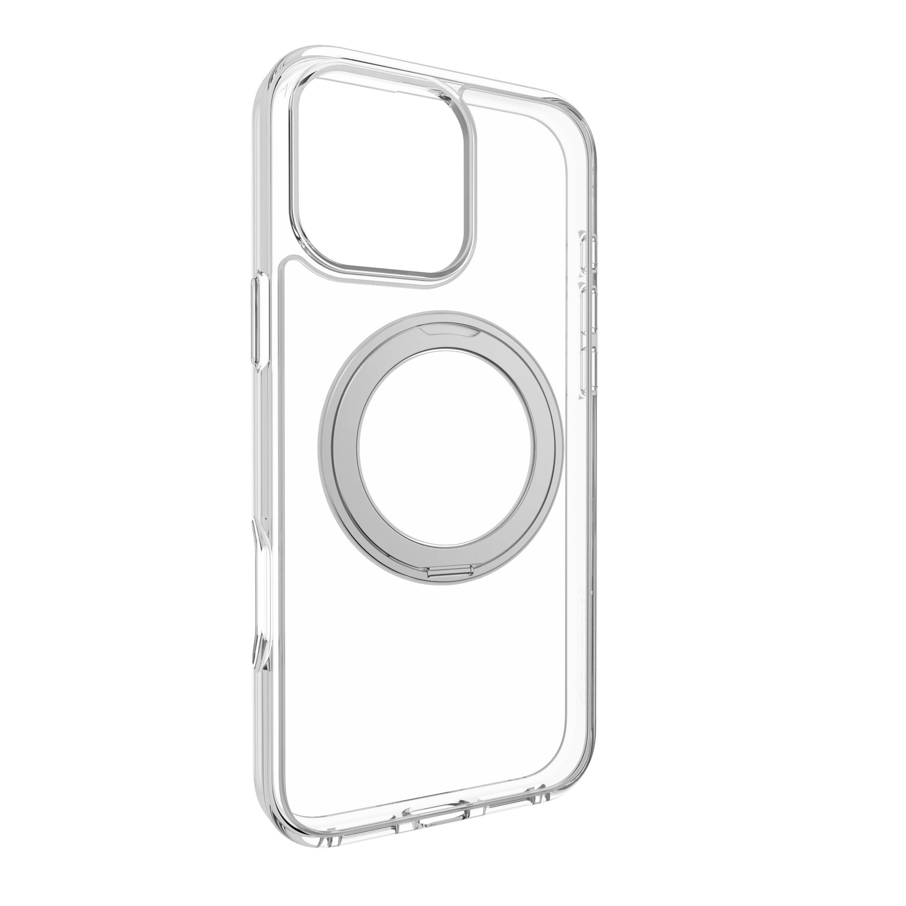 Estuche switcheasy magstand iphone 16 pro magstand 360 m rotating ring protective case color transparente