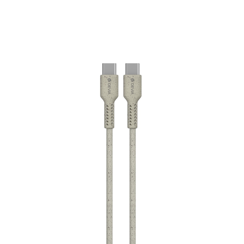 Cable devia micro usb environment-friendly plant straw cable set ( 30 pcs ) color blanco